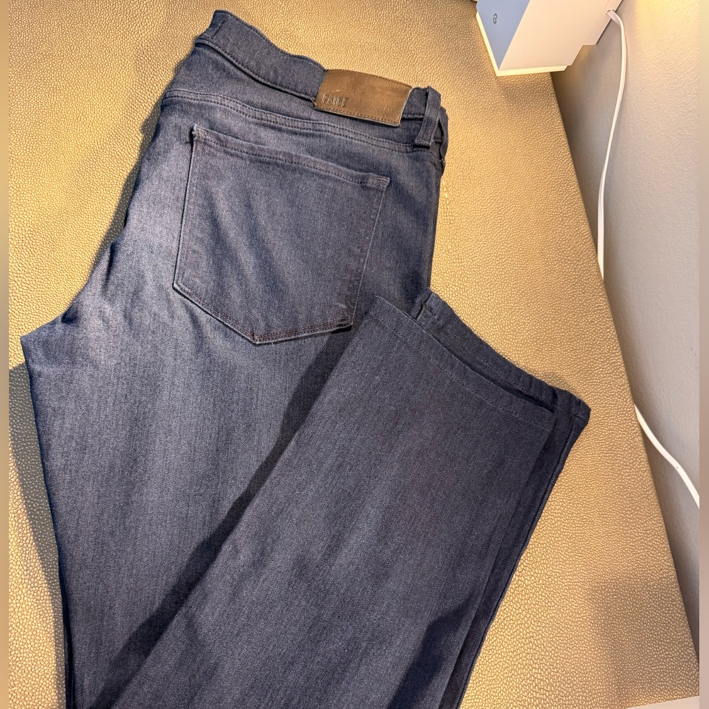 PAIGE Blue Straight Jeans Classic Denim